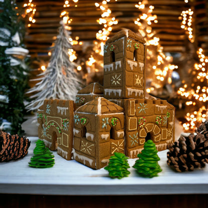 Gingerbread House Template Cookie Cutter 