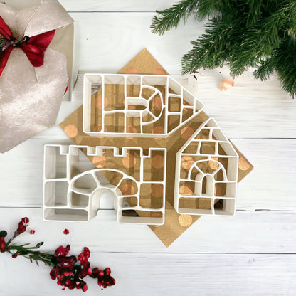 Gingerbread House Template Cookie Cutter 