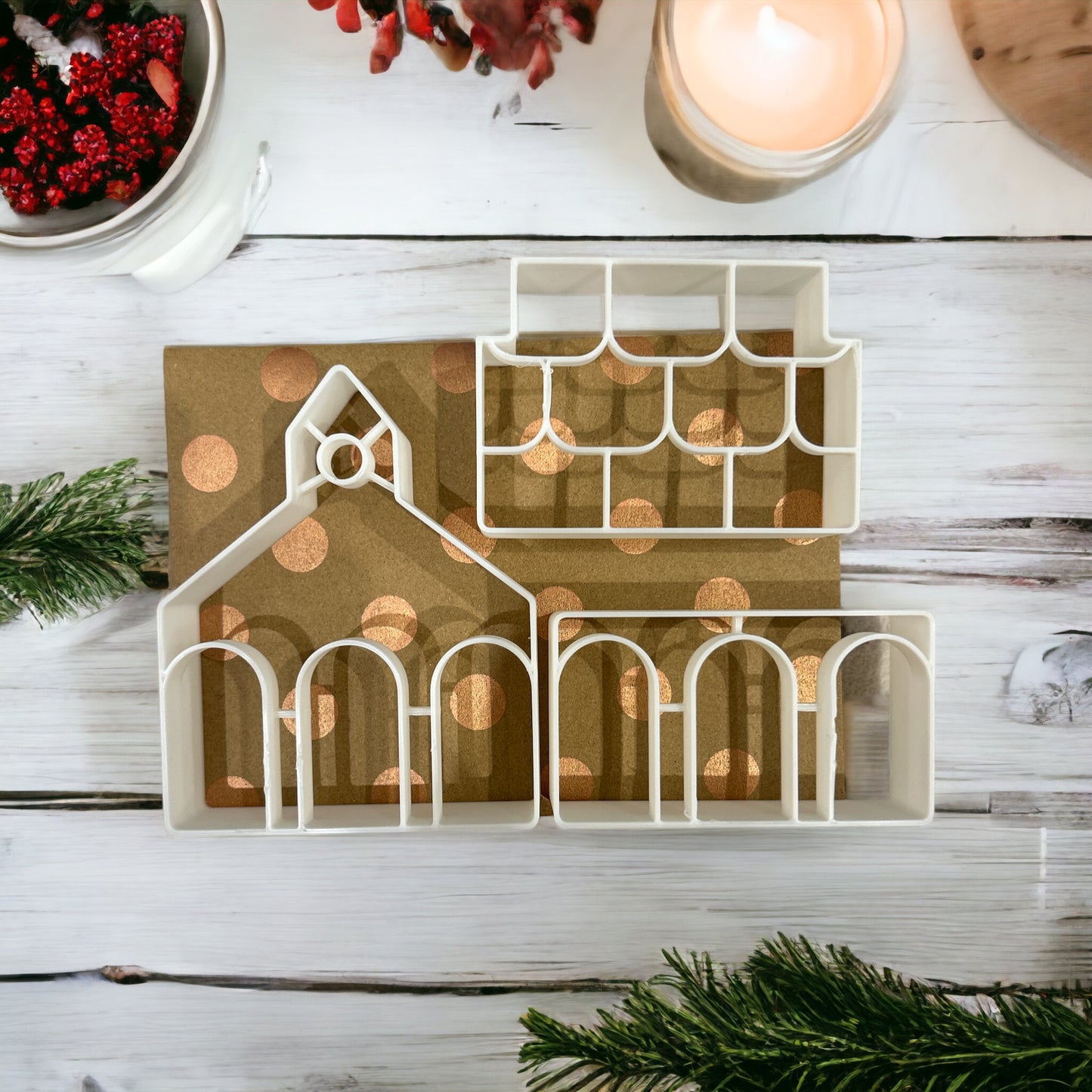 Gingerbread House Template Cookie Cutter 