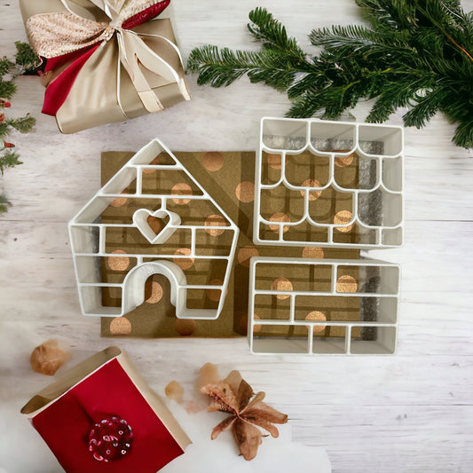 Gingerbread House Template Cookie Cutter 