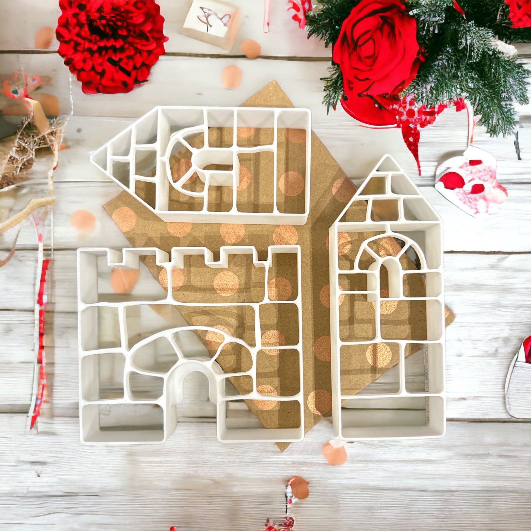 Gingerbread House Template Cookie Cutter 