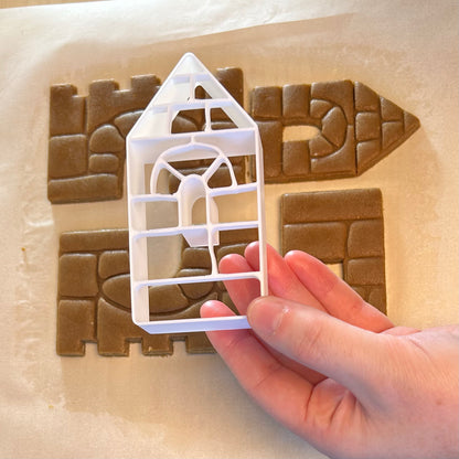 Gingerbread House Template Cookie Cutter 